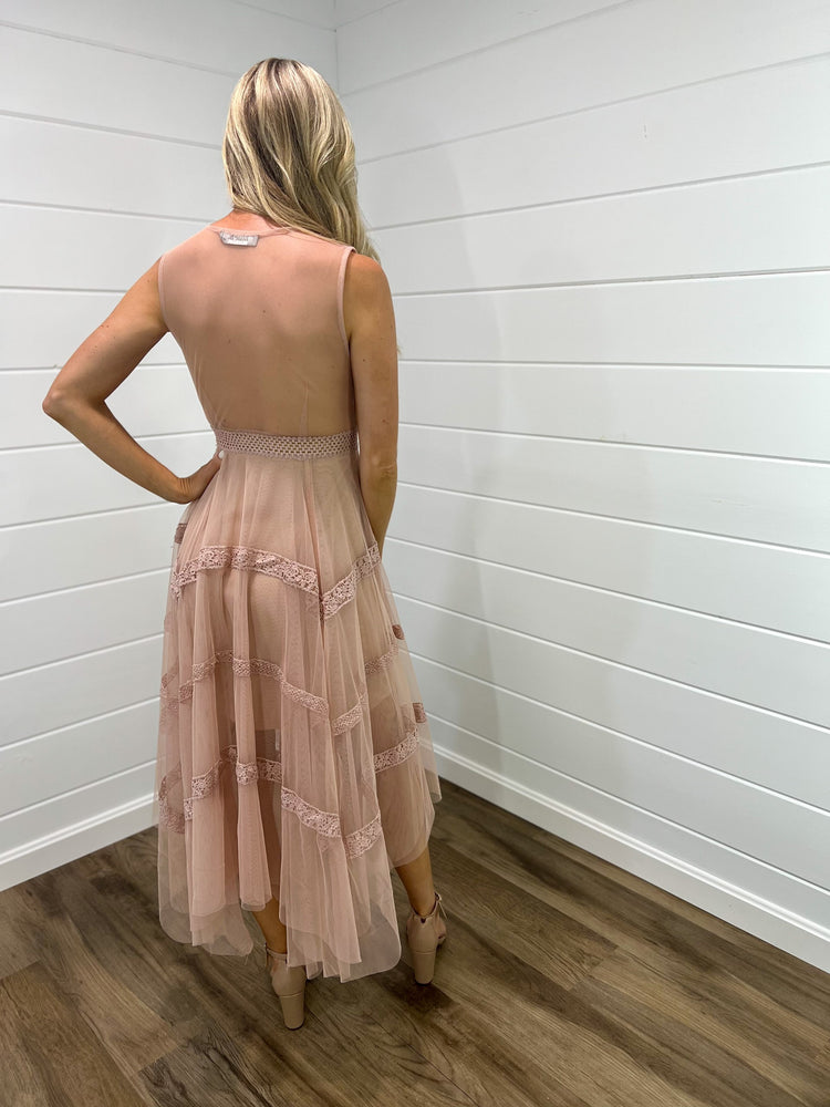 Nude Romantic Midi