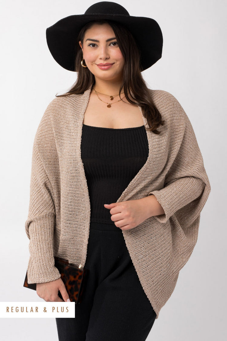 Long Dolman Sleeved Cardigan