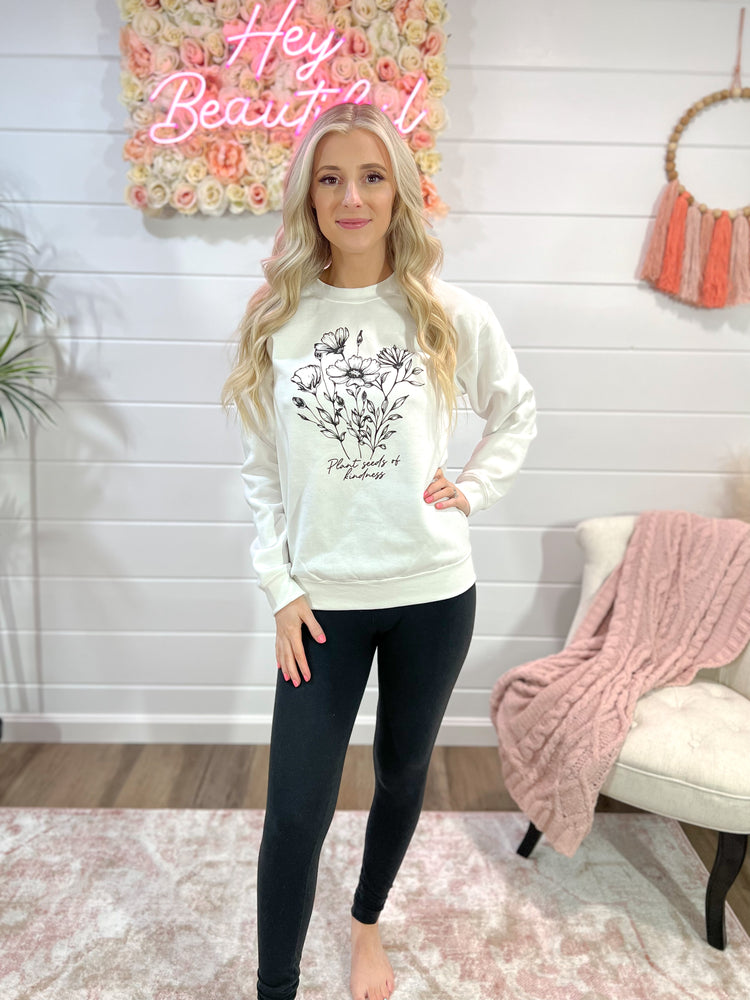 Plant Seeds of Kindness Crew Neck Sweatshirt